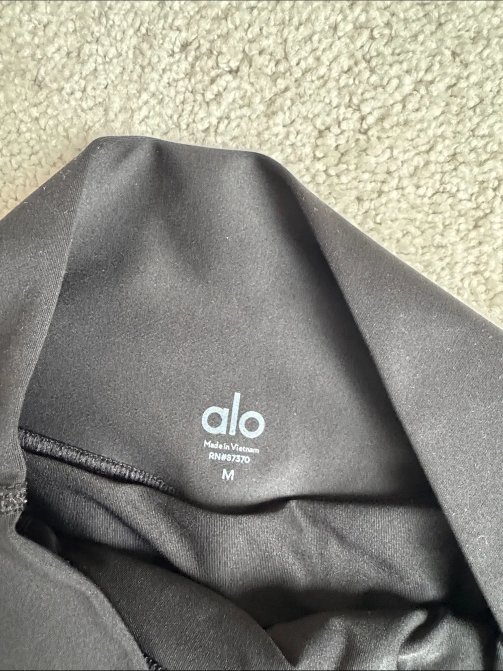 ALO Yoga Black Pleated Skater Skirt